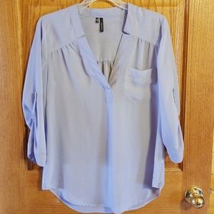 Lavender sheer top